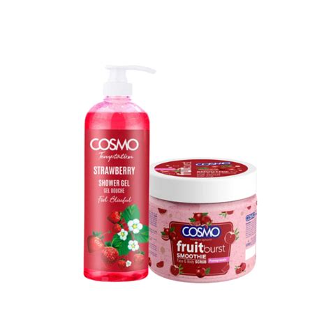 Combo Set - Temptation Shower Gel Strawberry - Pomegranate Face & Body