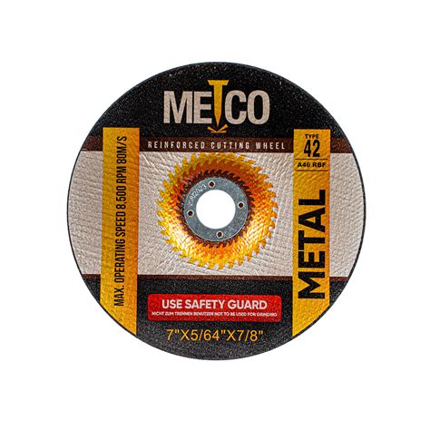 DISCO DE CORTE 7" X 5/64" X 7/8" ( CENTRO ELEVADO ) - Smartven