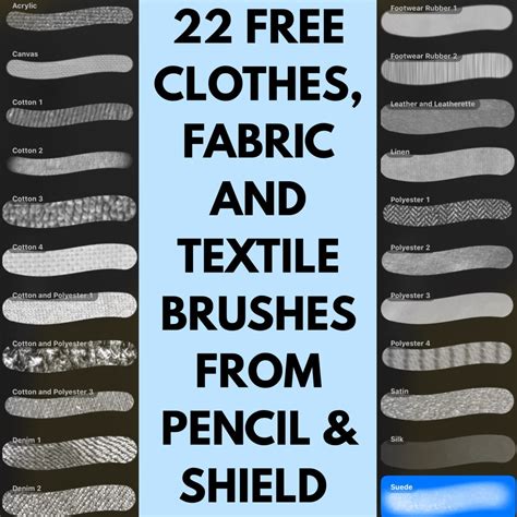 22 Free Clothes Brushes for Procreate - LIBRIUM