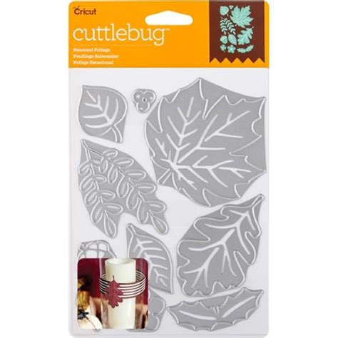 Cuttlebug Cut & Emboss Die-Seasonal Foliage, 10/Pkg (Pack of 1 ...