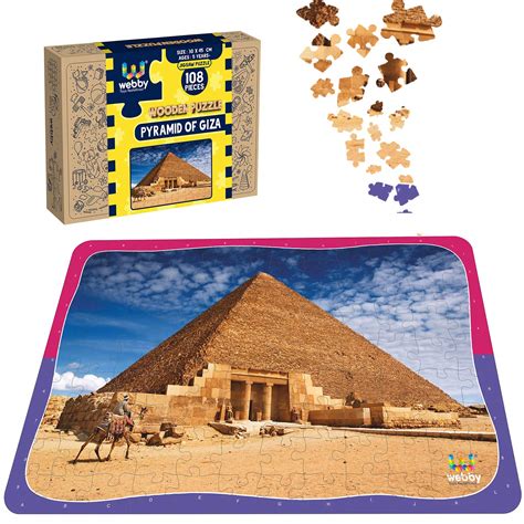 Buy Webby Kid Pyramid of Giza Wooden Jigsaw Puzzle, 108 Pieces Online ...