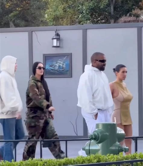 Bianca Censori shocks with nude outfit at Disneyland as Kanye West fans ...