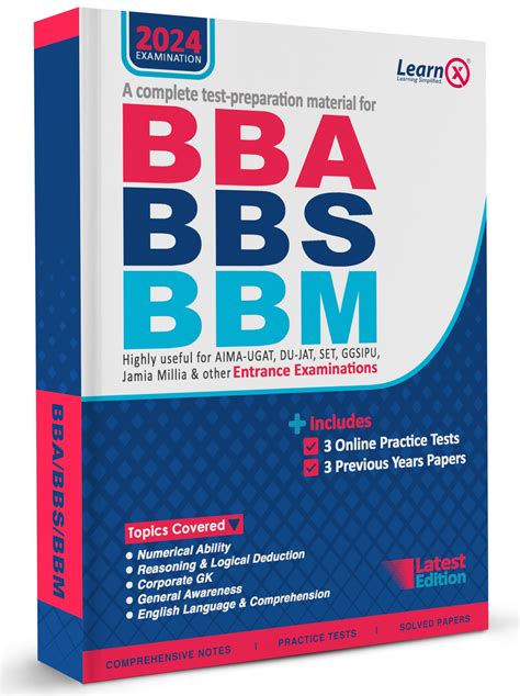 Buy BBA/BBS/BBM Entrance Exam Guide with 3 Online Practice Tests Book ...