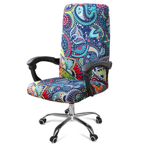 smiry Stretch Printed Computer Office Chair Covers, Soft Fit Universal ...