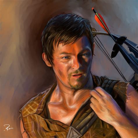 Daryl Dixon Crossbow Drawing