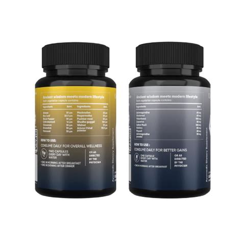 AADAR Ayurveda Power Build & Natural Omega 3 fitness Combo Pack (6
