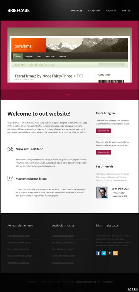 网页设计案例网页模板免费下载_模板王