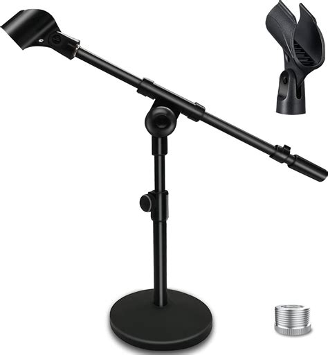 Amazon.com: Mictop Adjustable Desktop Mic Stand, Desk Stand Tabletop ...