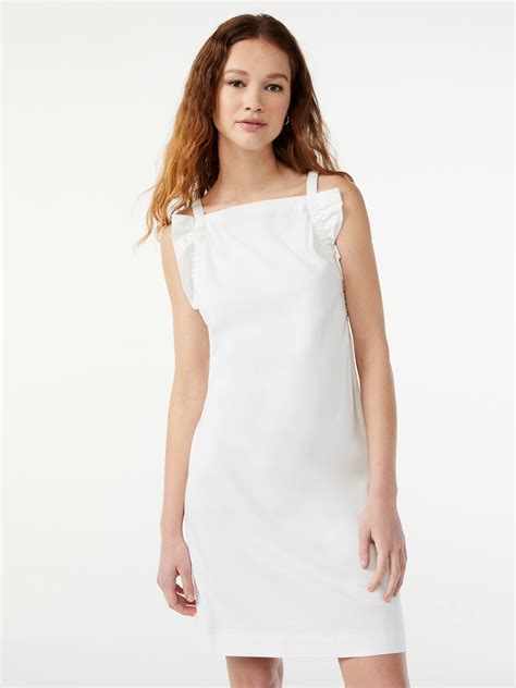 Buy Free Assembly Womens Sleeveless Dress with Ruffle Trim Online at ...