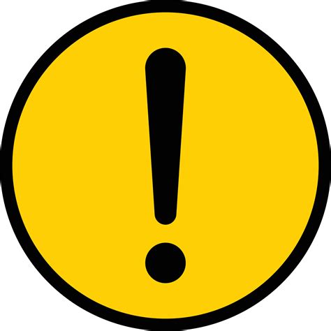 Exclamation Mark Yellow