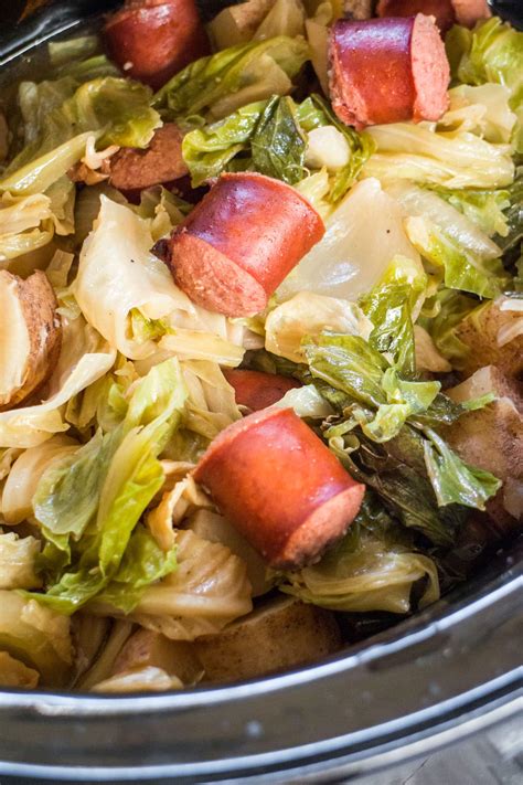Slow Cooker Kielbasa and Cabbage Recipe - Easy Crockpot Meal!