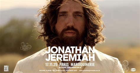 JONATHAN JEREMIAH • Paris - La Maroquinerie • Lundi 17 novembre 2025 ...