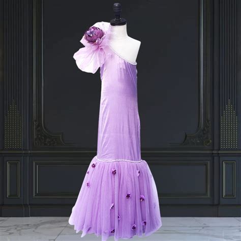 Mermaid Inspired Dress - Mermaid Birthday Party Gown 1-15 Years