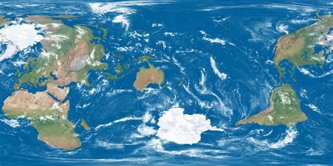 Australian World Map Perspective