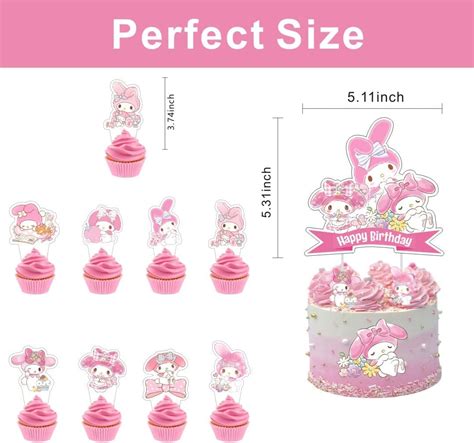 BNFUO 25 Pcs Melody Cake Topper and Cupcake Toppers Set, India | Ubuy