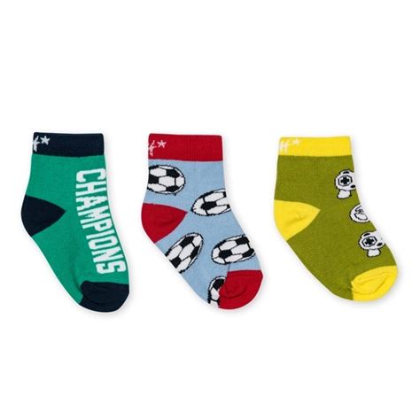 Buy Boys 3Pc Socks -Pack Of 3-Multi Online at Best Price | Mothercare