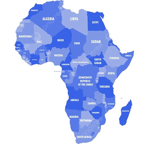 Printable Vector Map Of Africa With Countries – KHLJE
