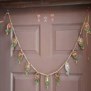 Shoora Exim Door Hanging Metal Toran Bandrwal 3.3 feet (Meenakari ...