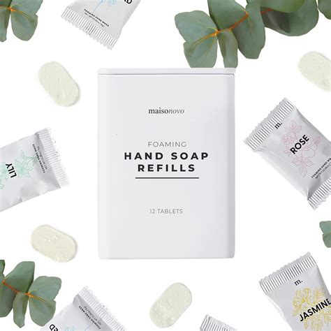 Amazon.com : MAISONOVO Natural Foaming Hand Soap Tablets Starter Pack ...