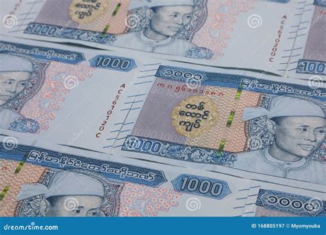 Myanmar Kyats Banknote, Money, Kyat Currency in Myanmar. Editorial Photography - Image of ...