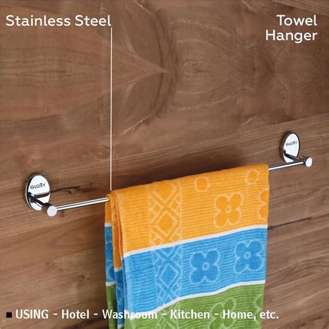 Oval Shape 24 Inch Stainless Steel Towel Rod for Bathroom – Gloxy