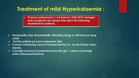 Treatment For Mild Hyperkalemia