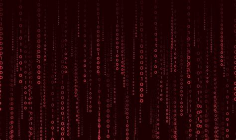 Red binary code background | Premium Vector