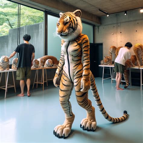 Tight-fitting tiger suit by KMU-Storytime on DeviantArt