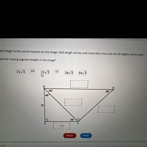 Drag each length to the correct location on the image. Each length can be used more than once ...