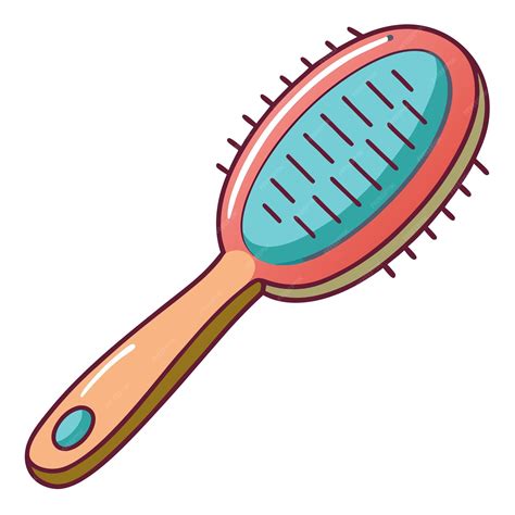 Hairbrush clipart vector art and illustration | Premium AI-generated vector