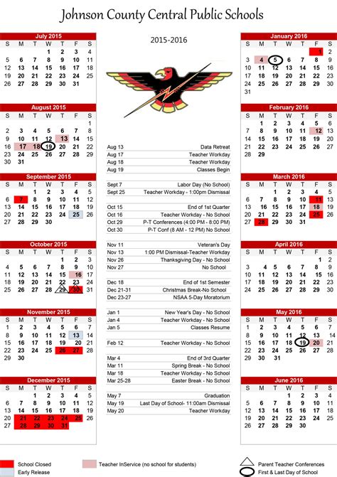 Johnson County Schools Calendar - Good calendar idea