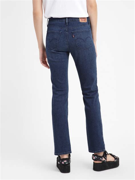 Women's 314 Blue Straight Fit Mid Rise Jeans – Levis India Store