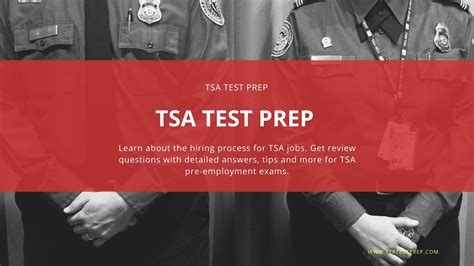 Prepare for the Transportation Security Administration (TSA ...
