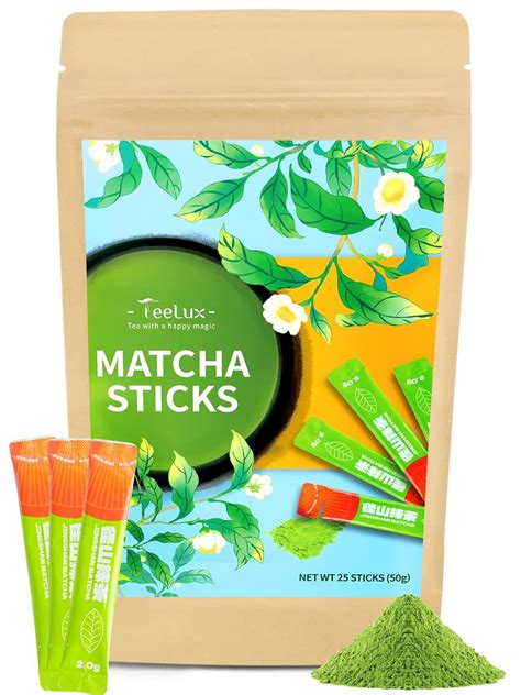 Amazon.com : TeeLux Matcha Green Tea Powder, Premium First Harvest ...