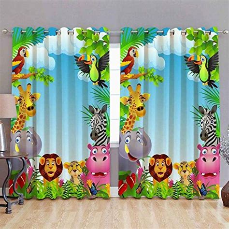 Buy Jass Home Décor Digital Print Curtains for Long Door Eyelet ...