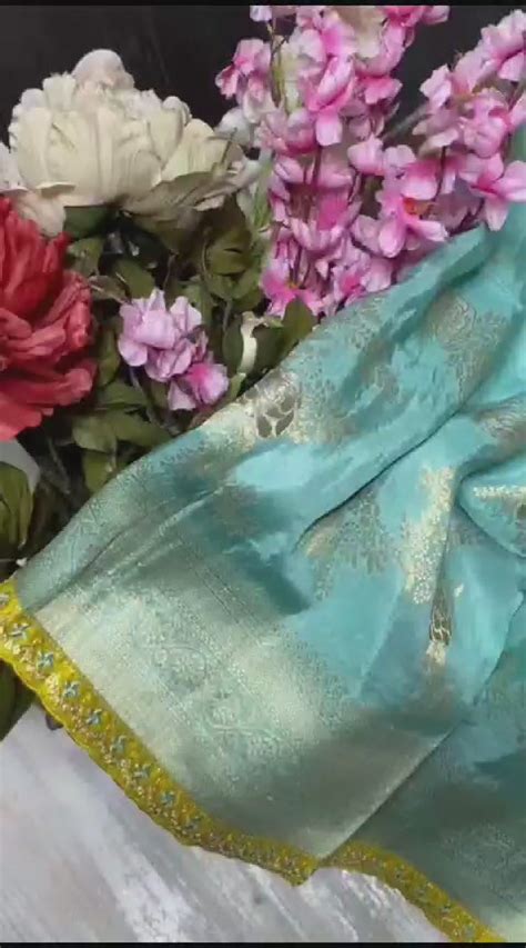 Honeydew Heaven Dola Silk Banarasi Saree – Monamaar