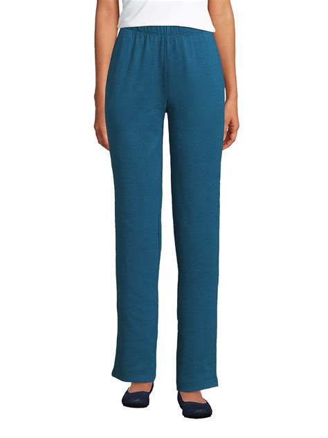 Lands' End Women's Sport Knit High Rise Elastic Waist Pants - Walmart.com