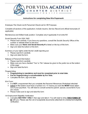 Fillable Online The Complete New Hire Paperwork Checklist for Your U.S ...