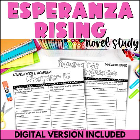 Esperanza Rising Novel Study - Print & Digital - Curious Classroom ...
