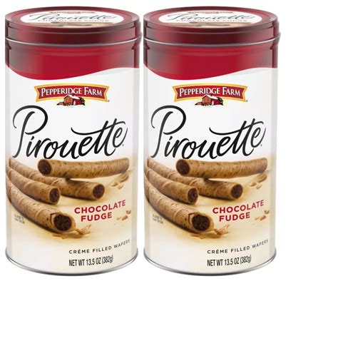 Pepperidge Farm Pirouette Cookies Chocolate Fudge Créme Filled Wafers ...