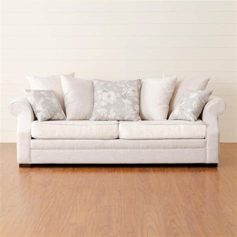 Buy Botanical Fabric 3-Seater Sofa - Beige from Home Centre at just INR ...