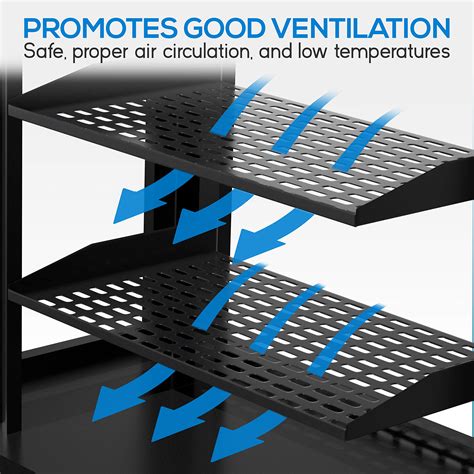 2-Pc 1U Server Rack Shelf, Vented Shelves for Good Air Circulation ...