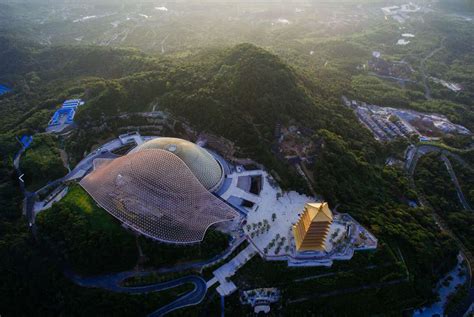 航拍南京新地标牛首山佛顶宫_聚焦_大众网