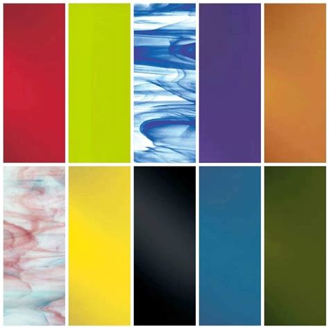 System 96 Assorted Fusible Glass Pack 10 Sheets - COE 96 by Binari ...