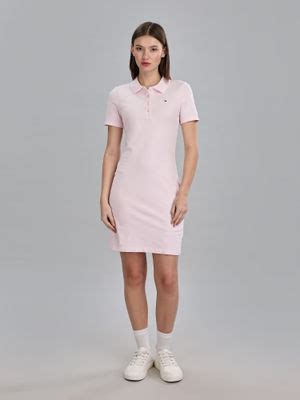 Buy Tommy Hilfiger Womens Pink Solid Dress (L) Online