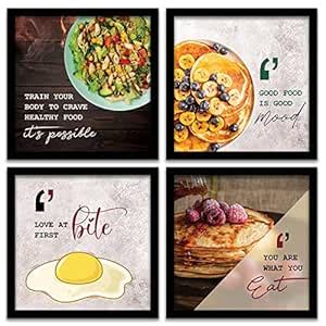 walllane - Wall Poster with Frame for Restaurant Hotel Bar Kitchen Cafe ...