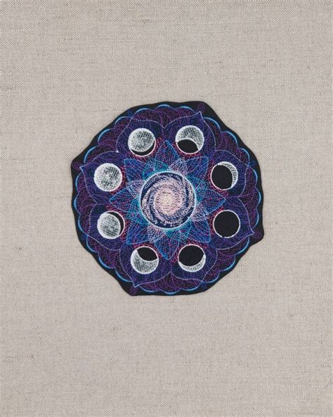 Galactic Kaleidoscope Mandala Space Iron on Patch for Jacket Patches - Etsy