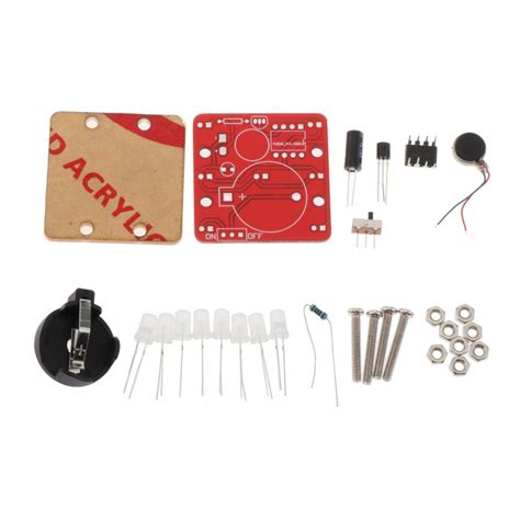 DIY Shaking LED Dice Kits Module with Small Vibration Motor Set Green ...
