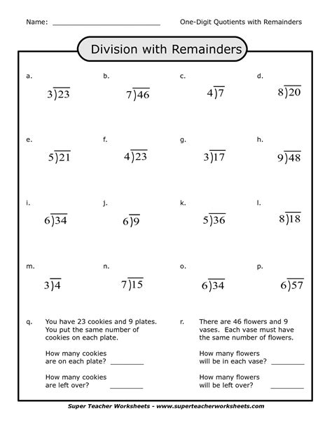Image result for 4th Grade Division Problems