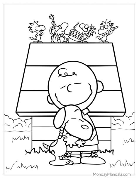 32 peanuts snoopy coloring pages free pdf printables – Artofit
